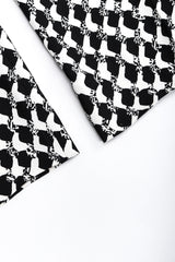 Recess Los Angeles Vintage Gianfranco Ferre Graphic Black And White Double Breasted Jacket Double Pleat Pants