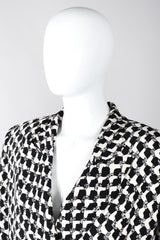 Recess Los Angeles Vintage Gianfranco Ferre Graphic Black And White Double Breasted Jacket Double Pleat Pants