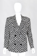 Recess Los Angeles Vintage Gianfranco Ferre Graphic Black And White Double Breasted Jacket Double Pleat Pants