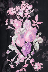 Recess Designer Consignment Vintage Gianfranco Ferre GFF Sheer Chiffon Bias Pieced Rose Print Dress Los Angeles Resale