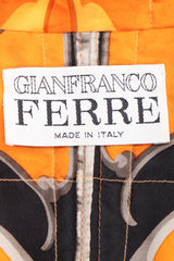 Recess Los Angeles Vintage Gianfranco Ferre Baroque Print Quilted Silk Jacket