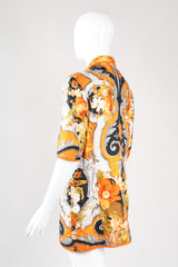 Recess Los Angeles Vintage Gianfranco Ferre Baroque Print Quilted Silk Jacket