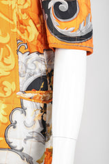 Recess Los Angeles Vintage Gianfranco Ferre Baroque Print Quilted Silk Jacket