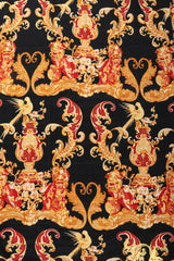 Recess Los Angeles Vintage Gianfranco Ferre Baroque Quilted Embroidered Skirt & Wrap Set