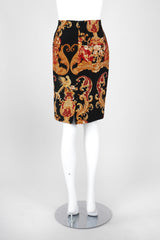 Recess Los Angeles Vintage Gianfranco Ferre Baroque Quilted Embroidered Skirt & Wrap Set