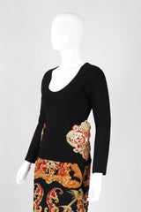 Recess Los Angeles Vintage Gianfranco Ferre Scoopneck Baroque Hip Bustle Top