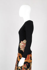 Recess Los Angeles Vintage Gianfranco Ferre Scoopneck Baroque Hip Bustle Top