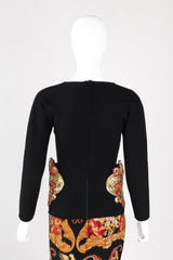 Recess Los Angeles Vintage Gianfranco Ferre Scoopneck Baroque Hip Bustle Top
