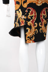 Recess Los Angeles Vintage Gianfranco Ferre Baroque Quilted Embroidered Skirt & Wrap Set