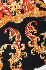Recess Los Angeles Vintage Gianfranco Ferre Baroque Quilted Embroidered Skirt & Wrap Set