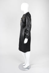 Recess Los Angeles Vintage Gianfranco Ferre Leather GoT Dragon Medallion Dress