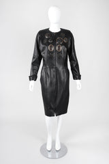 Recess Los Angeles Vintage Gianfranco Ferre Leather GoT Dragon Griffin Medallion Dress