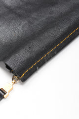 Recess Designer Consignment Vintage Gianfranco Ferre Contrast Stitch Leather Jean Los Angeles Resale