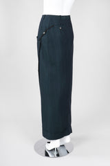 Recess Los Angeles Vintage Gianfranco Ferre Asymmetrical Wrap Trouser Skirt