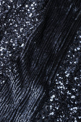 Recess Los Angeles Vintage Gianfranco Ferre Midnight Mini Sequin Chiffon Skirt