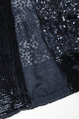 Recess Los Angeles Vintage Gianfranco Ferre Midnight Mini Sequin Chiffon Skirt