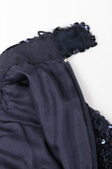 Recess Los Angeles Vintage Gianfranco Ferre Midnight Mini Sequin Chiffon Skirt