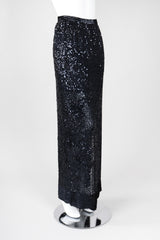 Recess Los Angeles Vintage Gianfranco Ferre Midnight Mini Sequin Chiffon Skirt