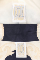 Recess Los Angeles Vintage Gianfranco Ferre Studio 0001 Baroque Rope Print Silk Jacket & Blouse Set