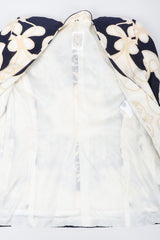 Recess Los Angeles Vintage Gianfranco Ferre Studio 0001 Baroque Rope Print Silk Jacket & Blouse Set