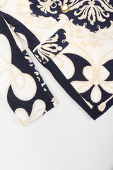 Recess Los Angeles Vintage Gianfranco Ferre Studio 0001 Baroque Rope Print Silk Jacket & Blouse Set