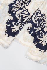 Recess Los Angeles Vintage Gianfranco Ferre Studio 0001 Baroque Rope Print Silk Jacket & Blouse Set