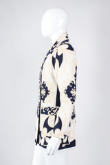 Recess Los Angeles Vintage Gianfranco Ferre Studio 0001 Baroque Rope Print Silk Jacket & Blouse Set
