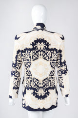 Recess Los Angeles Vintage Gianfranco Ferre Studio 0001 Baroque Rope Print Silk Jacket & Blouse Set