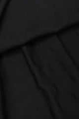 Recess Los Angeles Vintage Gianmarco Lorenzi Ribbed Long Black Knit Coat Snakeskin Strips Fox Fur Collar Shoulder Pads Drop Hem