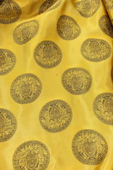 Vintage Gianni Versace Leather Bomber Jacket light stain on center liner @ Recess LA