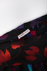 Recess Los Angeles Vintage Gianni Versace Sheer Silk Chiffon Ombré Leaf Print Skirt