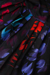 Recess Los Angeles Vintage Gianni Versace Sheer Silk Chiffon Ombré Leaf Print Skirt