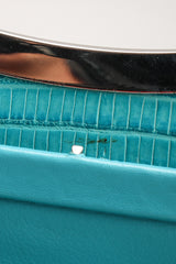 Recess Los Angeles Vintage Gianni Versace Lizard Frame Handle Bag