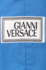 Recess Los Angeles Designer Consignment Vintage Gianni Versace Asian Peacock Print Harrington Jacket