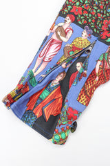 Recess Los Angeles Designer Consignment Vintage Gianni Versace Asian Peacock Print Harrington Jacket