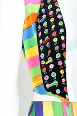 Vintage Versace Carnival Stripe Vest Set on Mannequin Lining at Recess Los Angeles