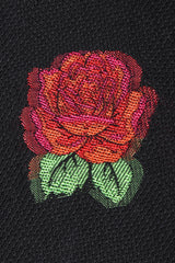 Recess Los Angeles Vintage Gianni Versace 90s Mens Colorblock Brocade Rose Shirt