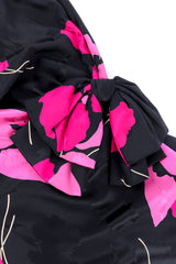 One shoulder gown by Jill Richards flat lay bows close @recessla