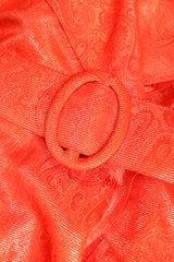 Recess Designer Consignment Vintage Gillian Metallic Lamé Trench Top Los Angeles Resale