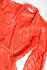 Recess Designer Consignment Vintage Gillian Metallic Lamé Trench Top Los Angeles Resale