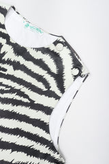 Recess Los Angeles Vintage Gino Paoli Leather Zebra Top
