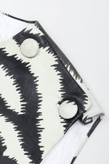 Recess Los Angeles Vintage Gino Paoli Leather Zebra Top