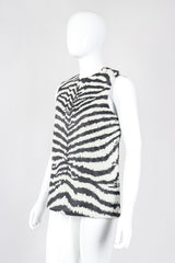 Recess Los Angeles Vintage Gino Paoli Leather Zebra Top