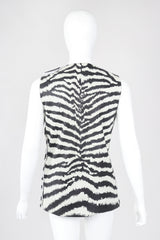 Recess Los Angeles Vintage Gino Paoli Leather Zebra Top