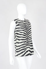 Recess Los Angeles Vintage Gino Paoli Leather Zebra Top