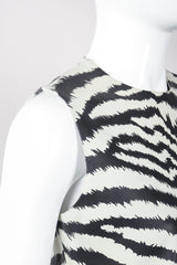 Recess Los Angeles Vintage Gino Paoli Leather Zebra Top