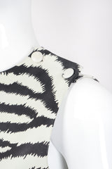 Recess Los Angeles Vintage Gino Paoli Leather Zebra Top