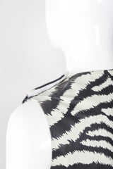 Recess Los Angeles Vintage Gino Paoli Leather Zebra Top