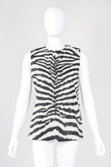 Recess Los Angeles Vintage Gino Paoli Leather Zebra Top