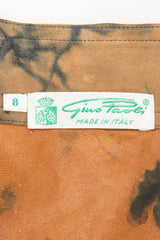 Recess Designer Consignment Vintage Gino Paoli Tie Dye Tissue Suede Jacket & Skirt Set Los Angeles Resale